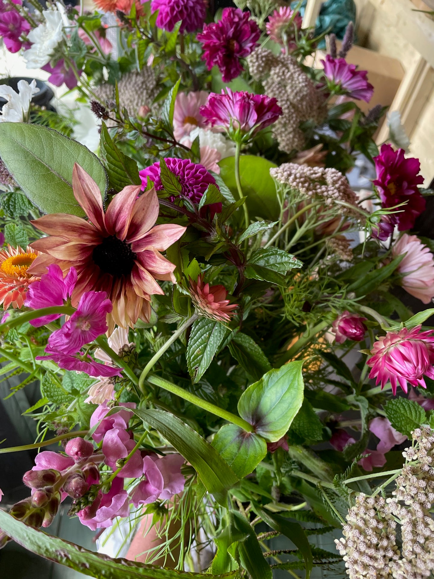 Farm Flowers Flower Delivery Collection  Mixed Buckets Locally Grown Mix Order Poynton Adlington Bollington Cheshire Gift Voucher Florist Subscription Colourful