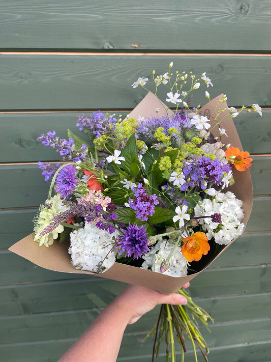 Full Moon Flora Flower Farm Flowers for Delivery or Collection. Bouquet Locally Grown Mix Order Poynton Adlington Bollington Cheshire collection Florist 